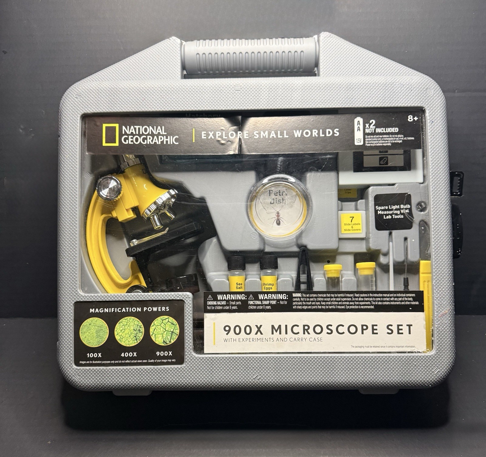 National Geographic Explore Small Worlds 900x Microscope Set with Carry Case
