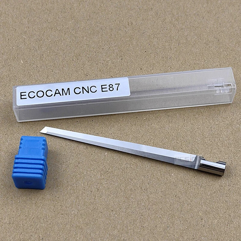 ECOCAM E87 Solid Carbide Knife Blades for CNC EOT Tangential Cutting Modules 2pc