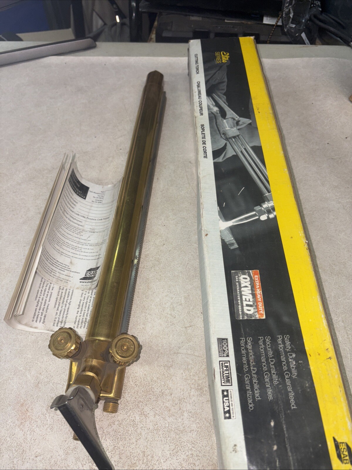 ESAB Oxweld C-67-12 Machine Cutting Torch Three Hose Propane Pipe Bevel