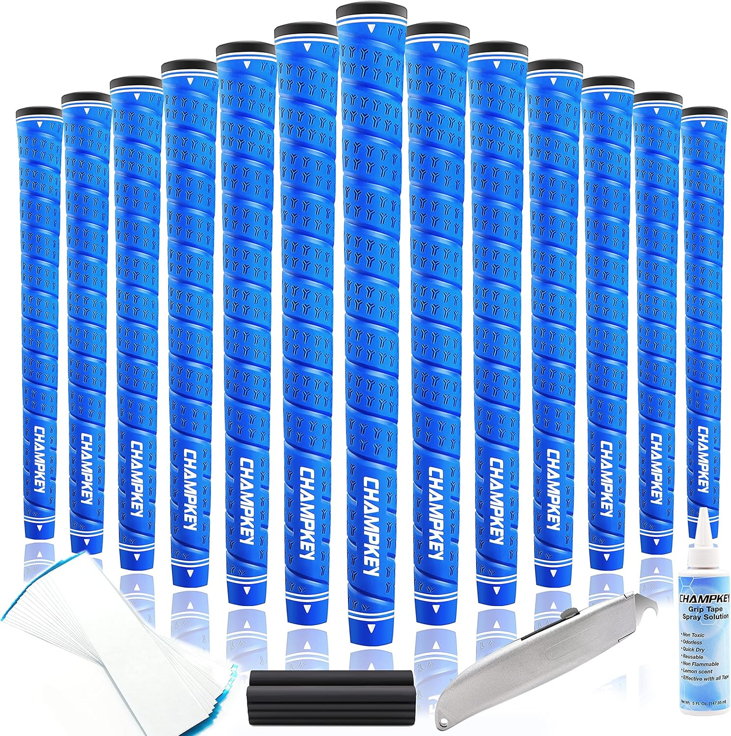 WRAP-Y Rubber Golf Grips 13 Pack Come with All Repair Kits - High Feedback and T