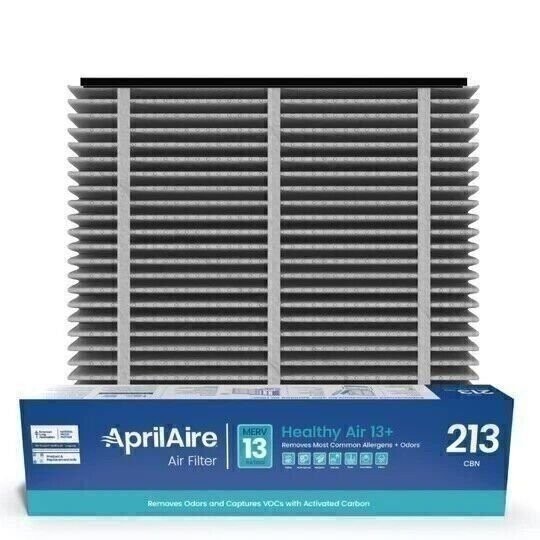 AprilAire 213CBN MERV 13+Carbon Air Filter for Whole-House Air Purifier