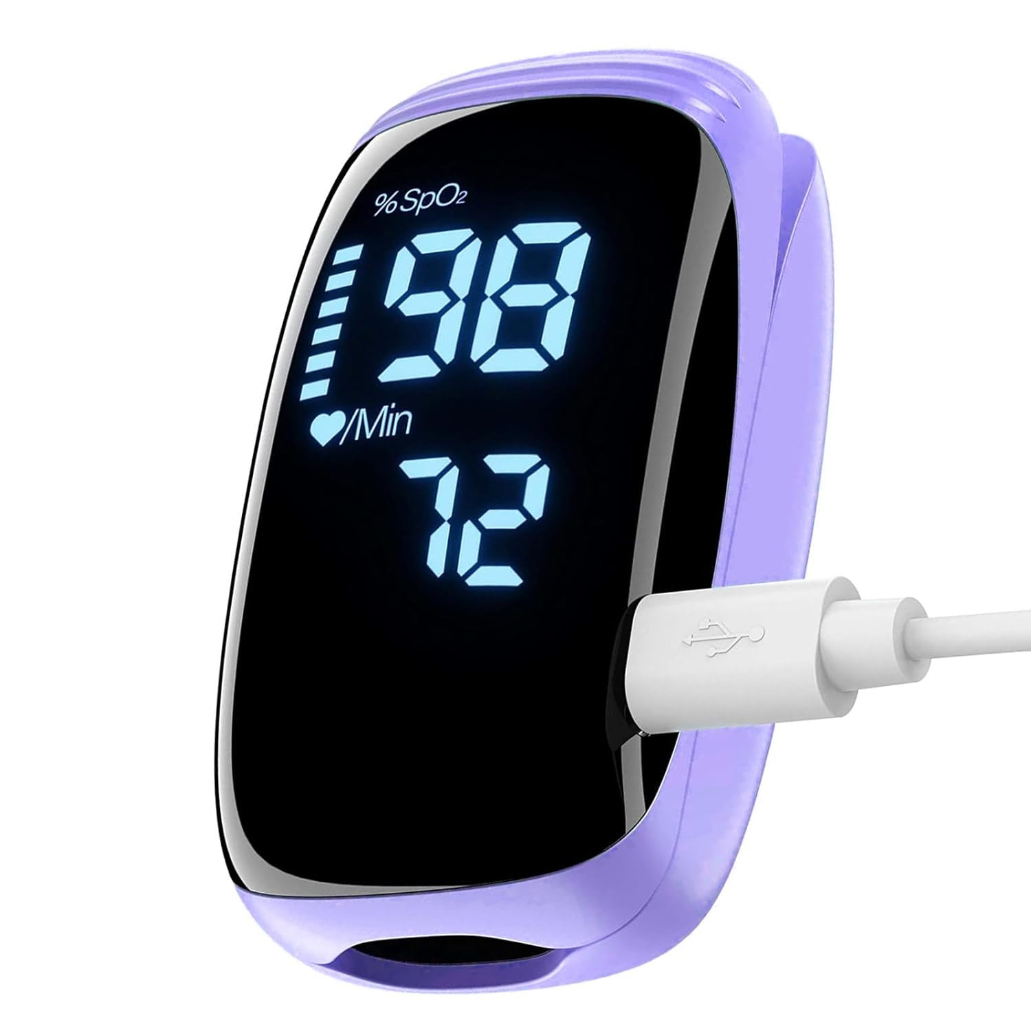 Fingertip Pulse Oximeter, Rechargeable Pulse Oximeter, Finger Pulse Oximeter, Bl