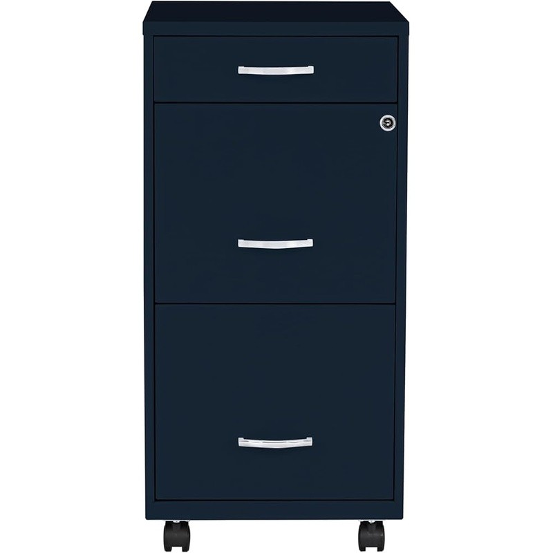 3 Drawer Rolling File Cabinet Mobile Storage Solution W/ Lockable Drawers New