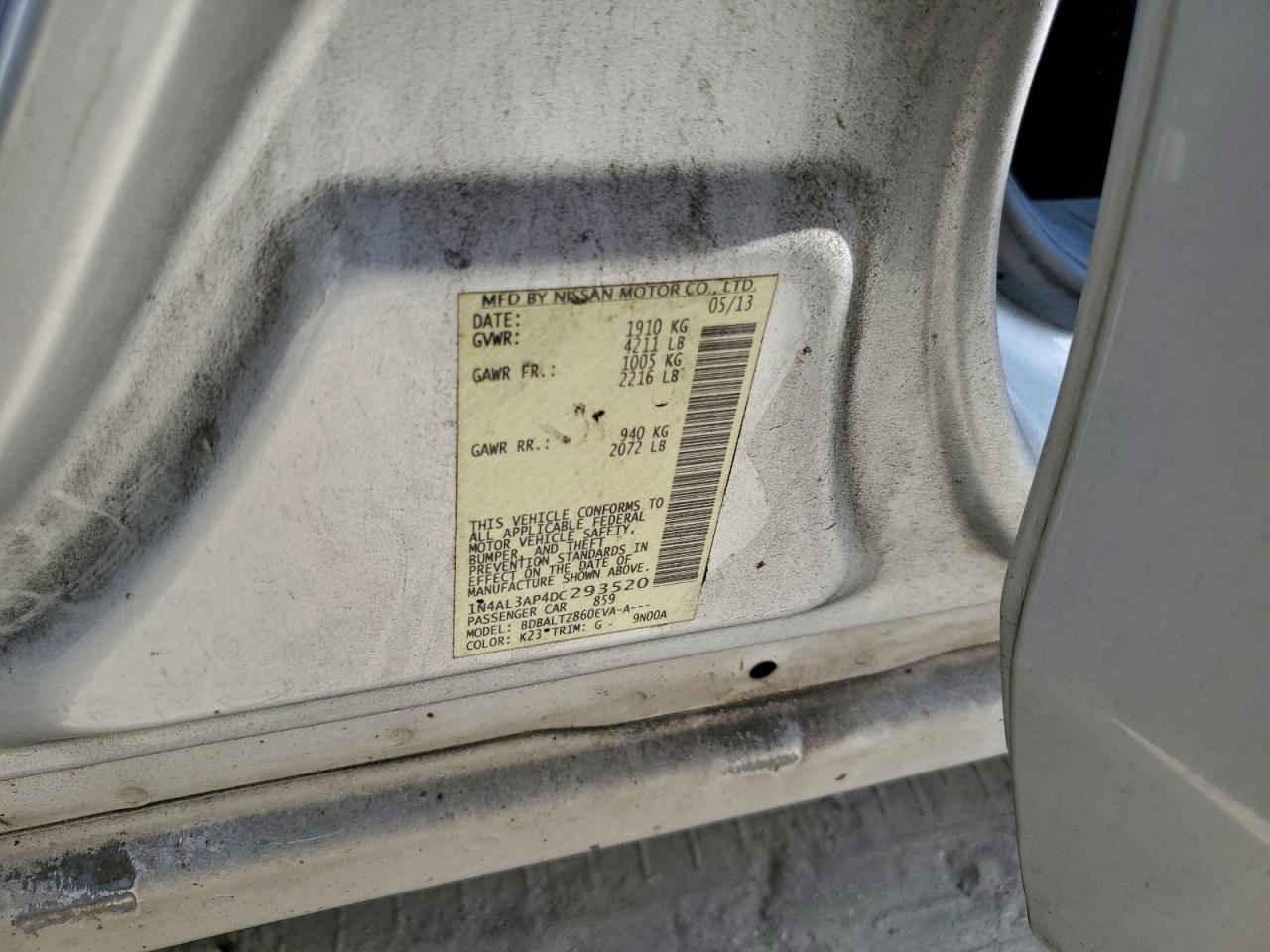 ALTIMA 2013 Glove Box 4927519