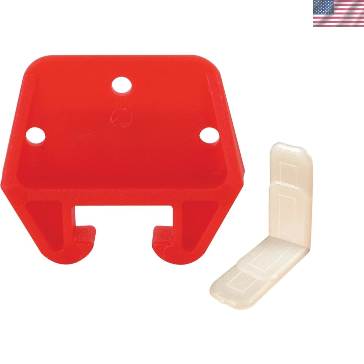 Precision R 7082 Drawer Track Guides - 2 Pack, Lightweight Red Mounting Kit