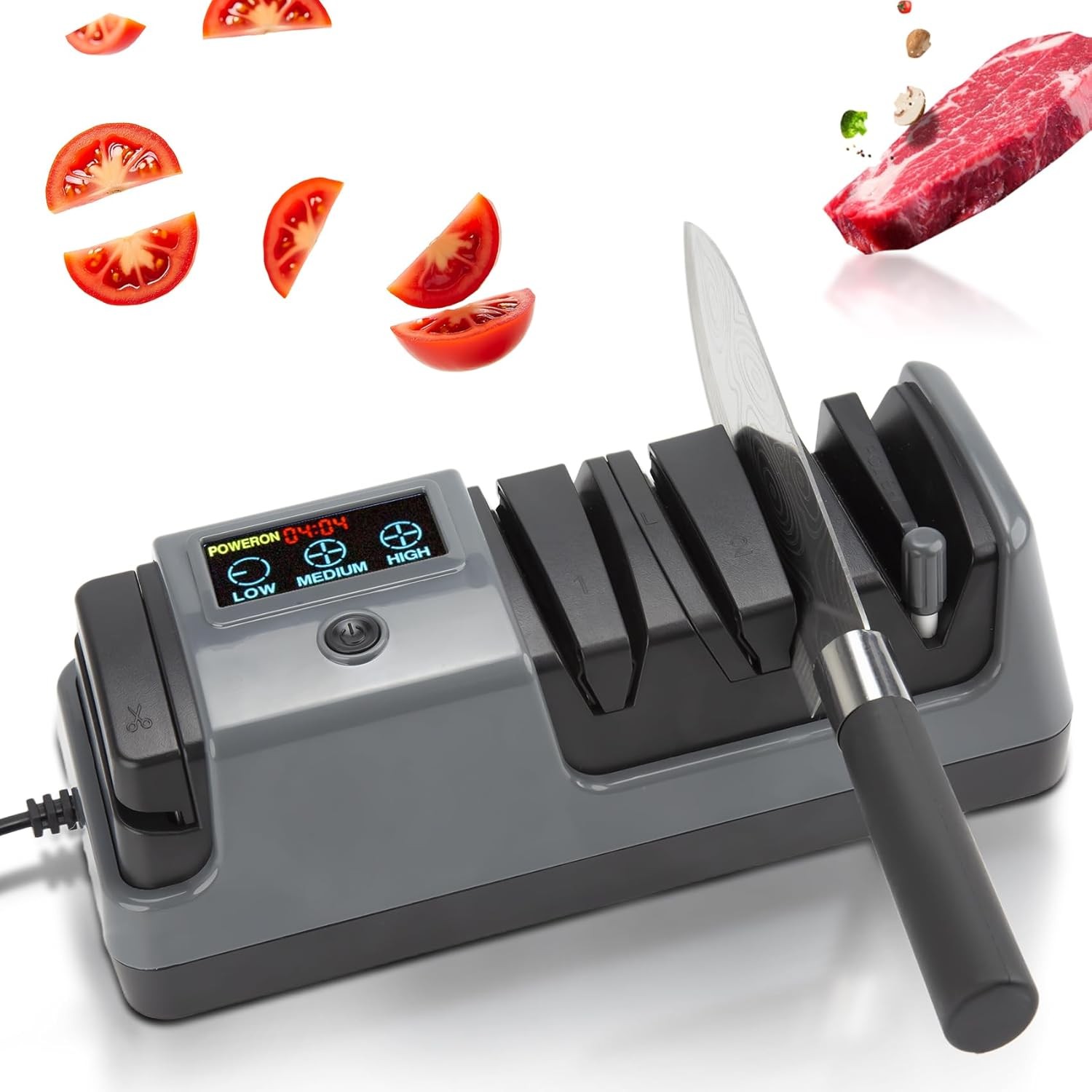 Professional Electric Knife Sharpener 3 Stage Chef Knife Scissor Sharpening