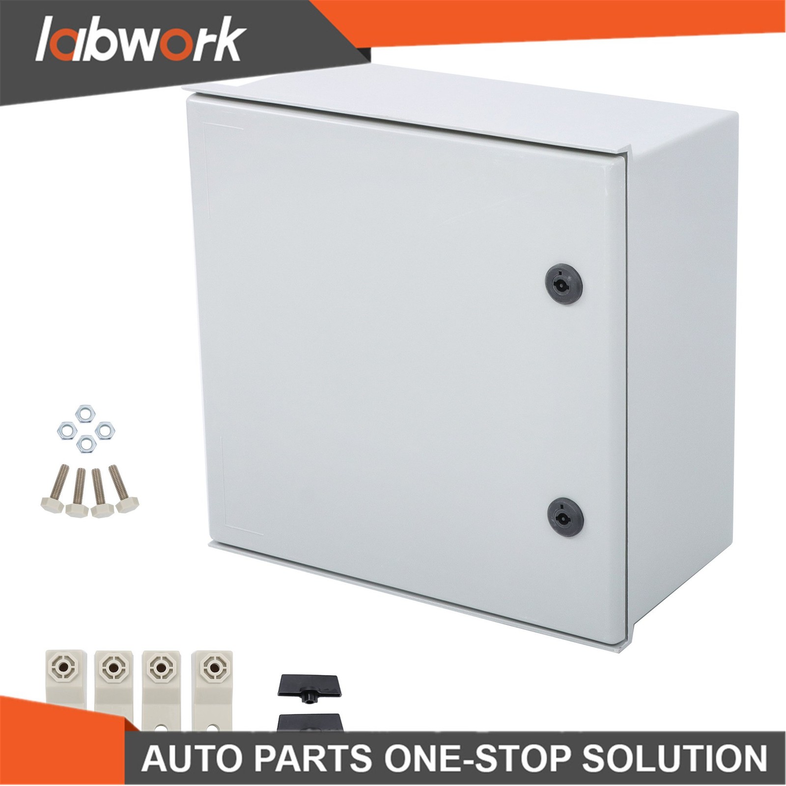 Labwork 16x16x8" NEMA 3X IP65 Fiberglass Enclosure, Weatherproof Electrical Box