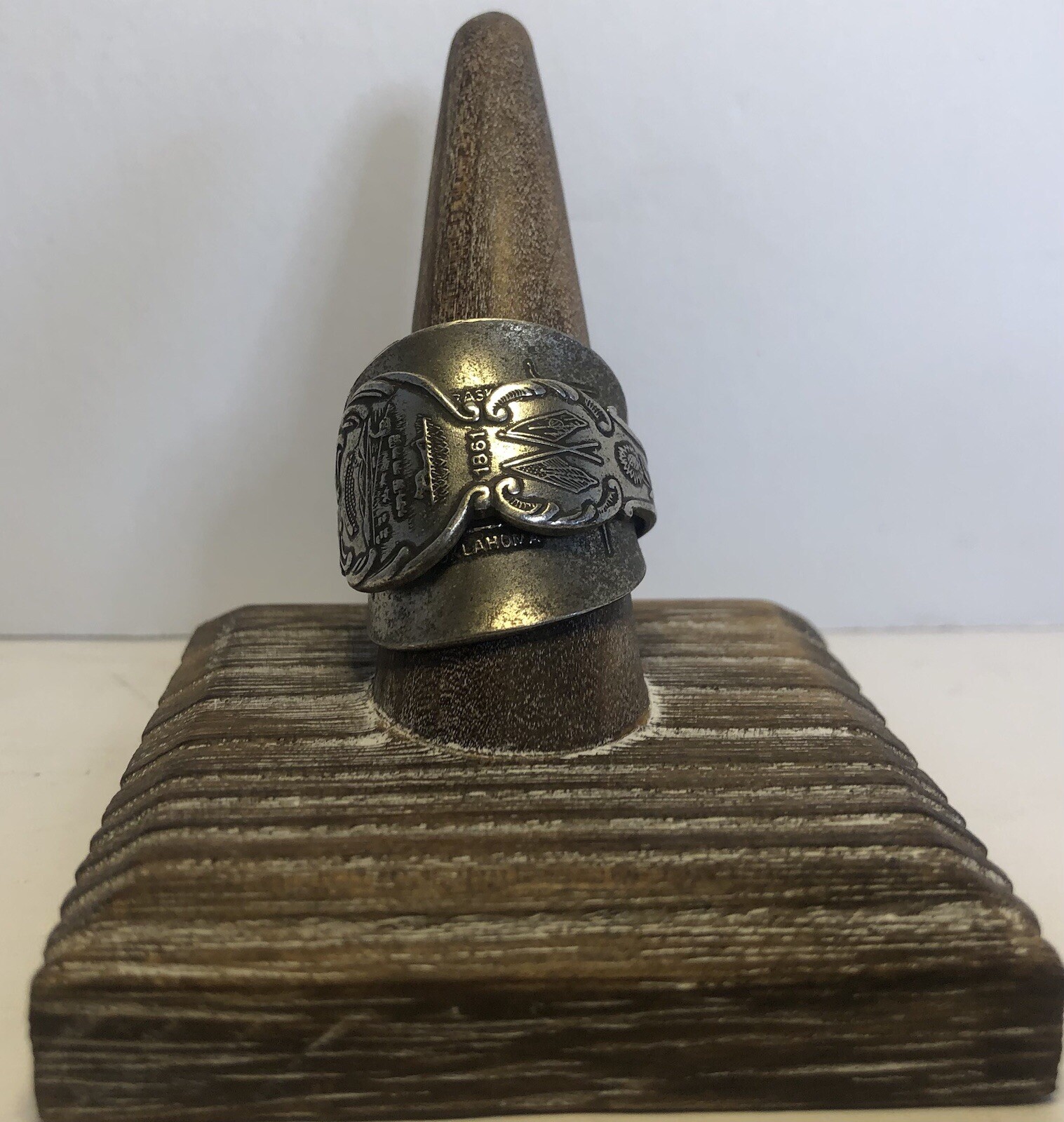 Kansas Handcrafted Unisex Ring. American Heritage Spoon Ring. 1 Of 1 Size 10