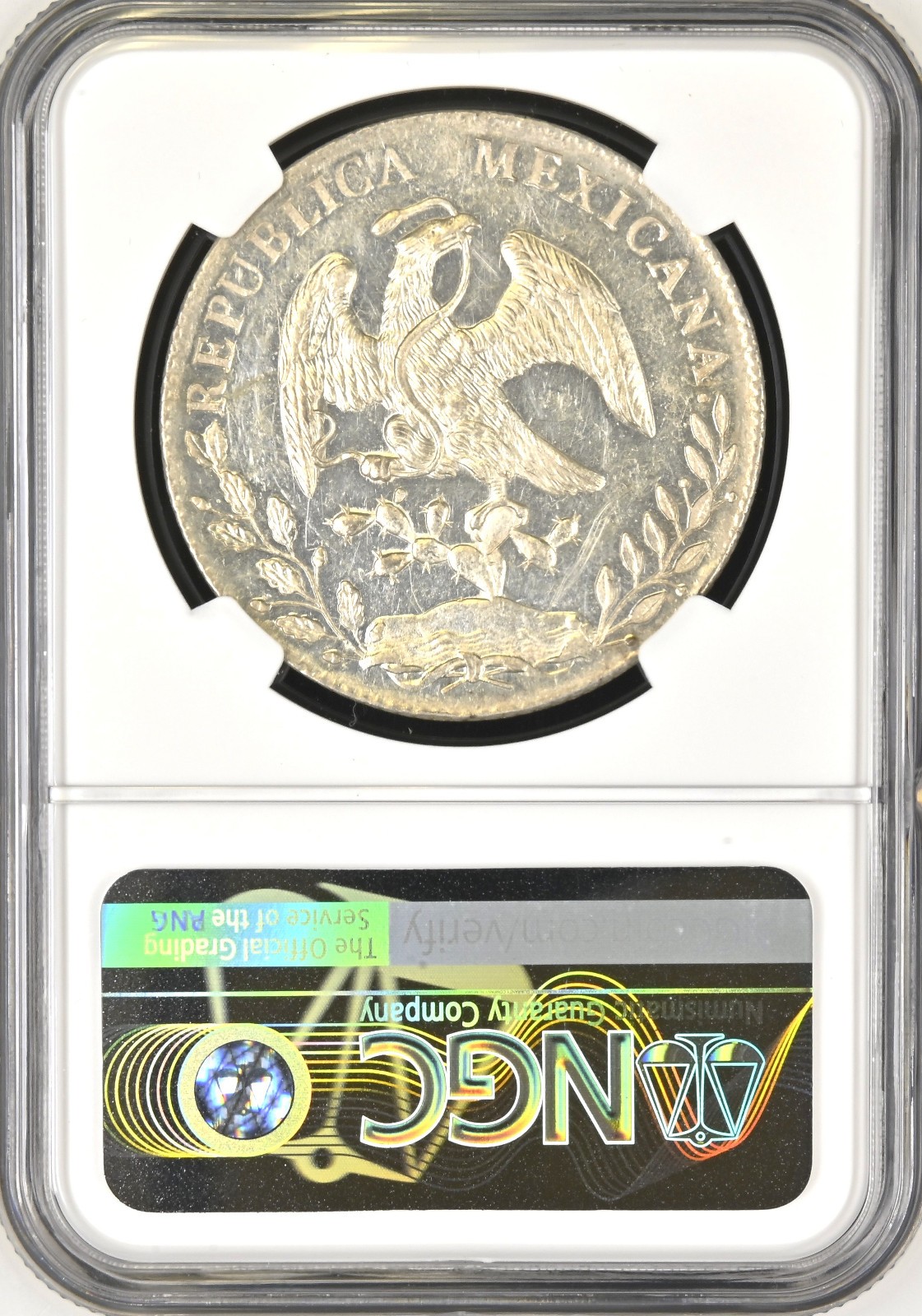 Mexico: 8 Reales 1896-Mo AM Mexico City, NGC MS-61 Proof-like! Nice PQ Coin!
