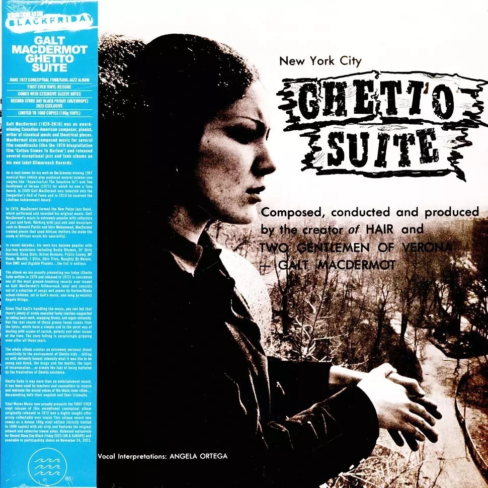 Galt MacDermot Ghetto Suite Vinyl LP w/ OBI!  Record Store Day EU Import! NEW bl