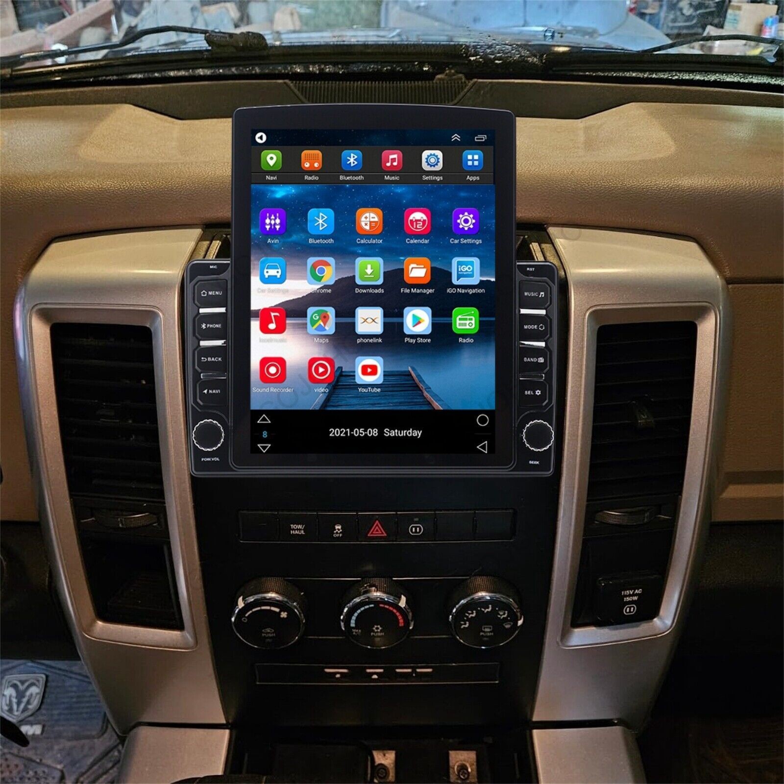 Car Stereo For 2009-2012 RAM 1500 2500 3500 Android 13 Radio Carplay GPS Navi FM