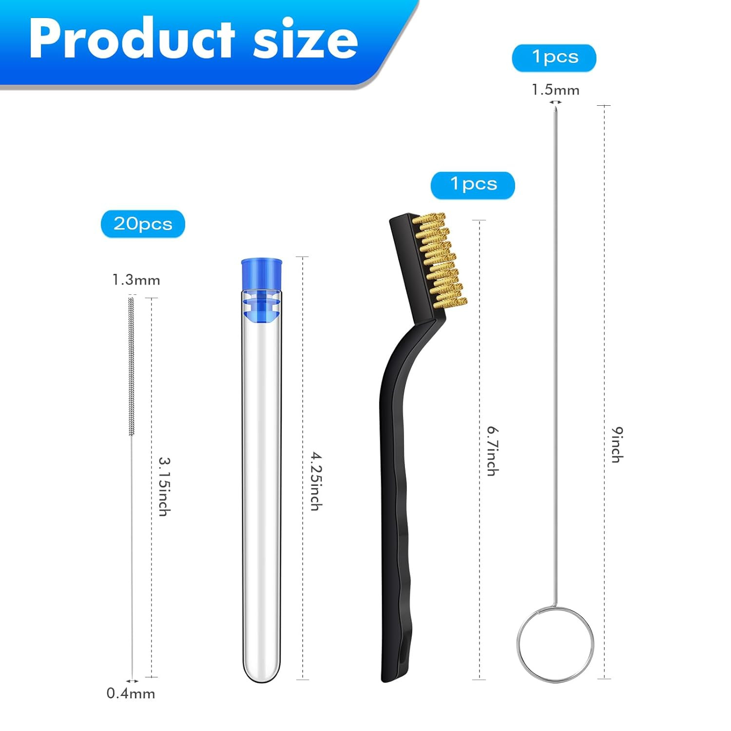 22Pcs 3D Printer Nozzle Cleaning Kit – Nozzle Cleaner 3D Printer with 1.5Mm