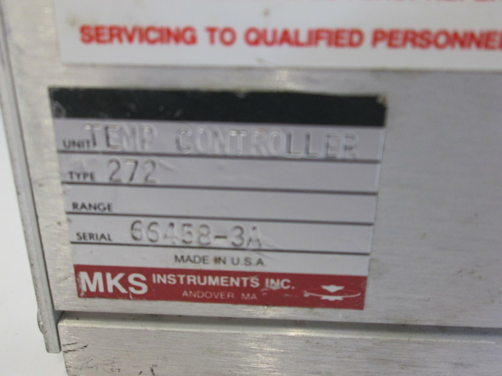 MKS 272 Temp Controller
