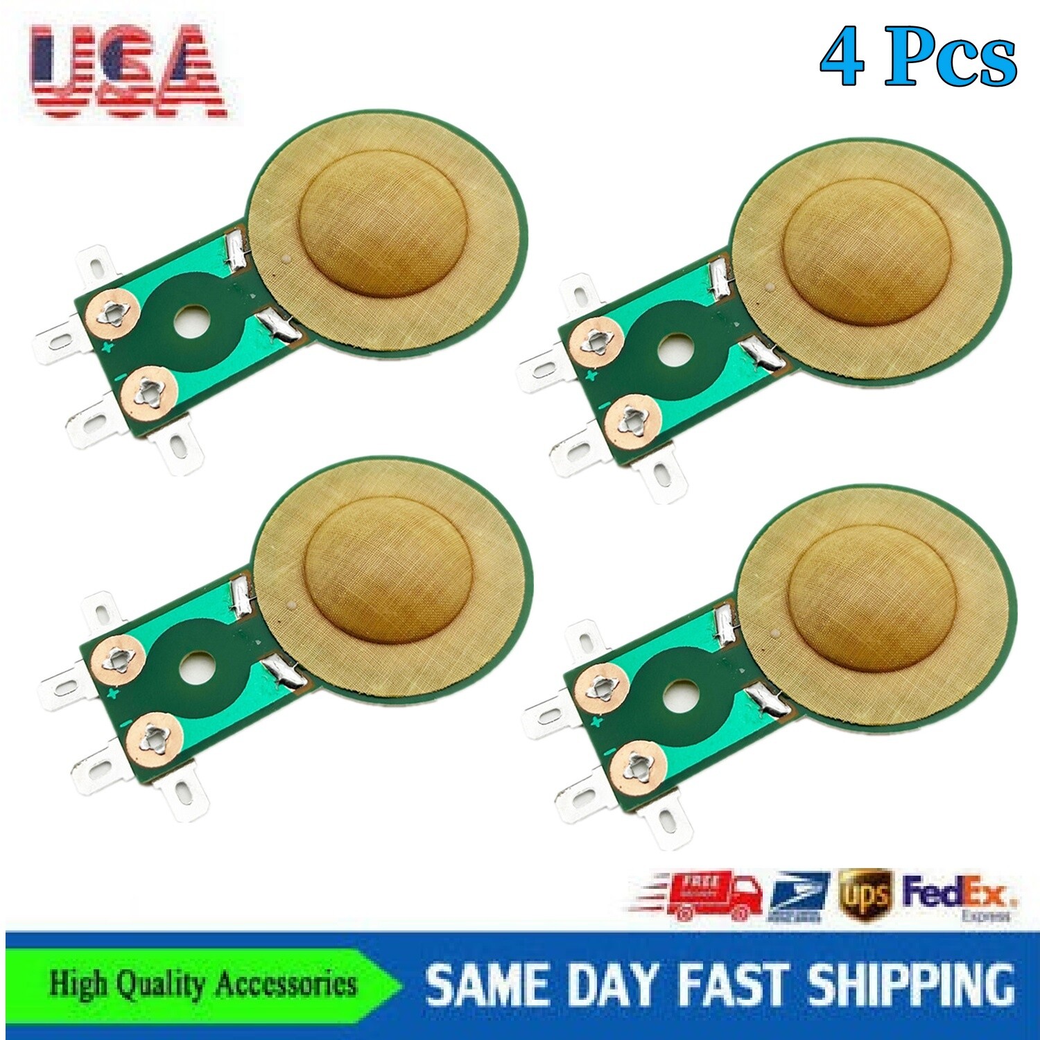 FOR DT175Ph-S & DT175 Compression Driver PRV RPDT175Ph Diaphragm Replace 4 PCS