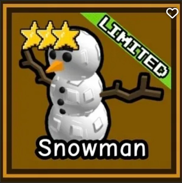 Snowman - Garden Tower Defense **Ultra-Rare** OP Unit