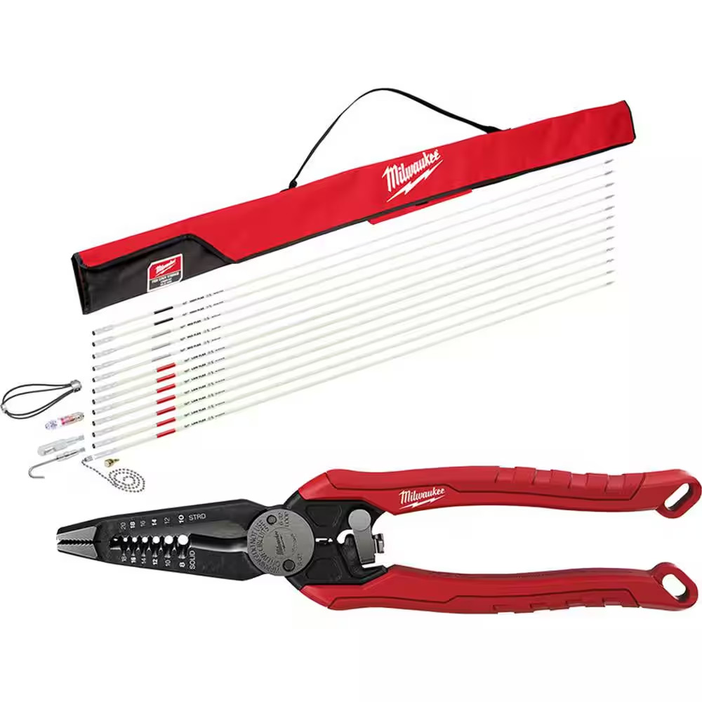60 Ft. Fiberglass Fish Stick Low/Mid/High Flex Combo Kit with 7-In-1 Combination