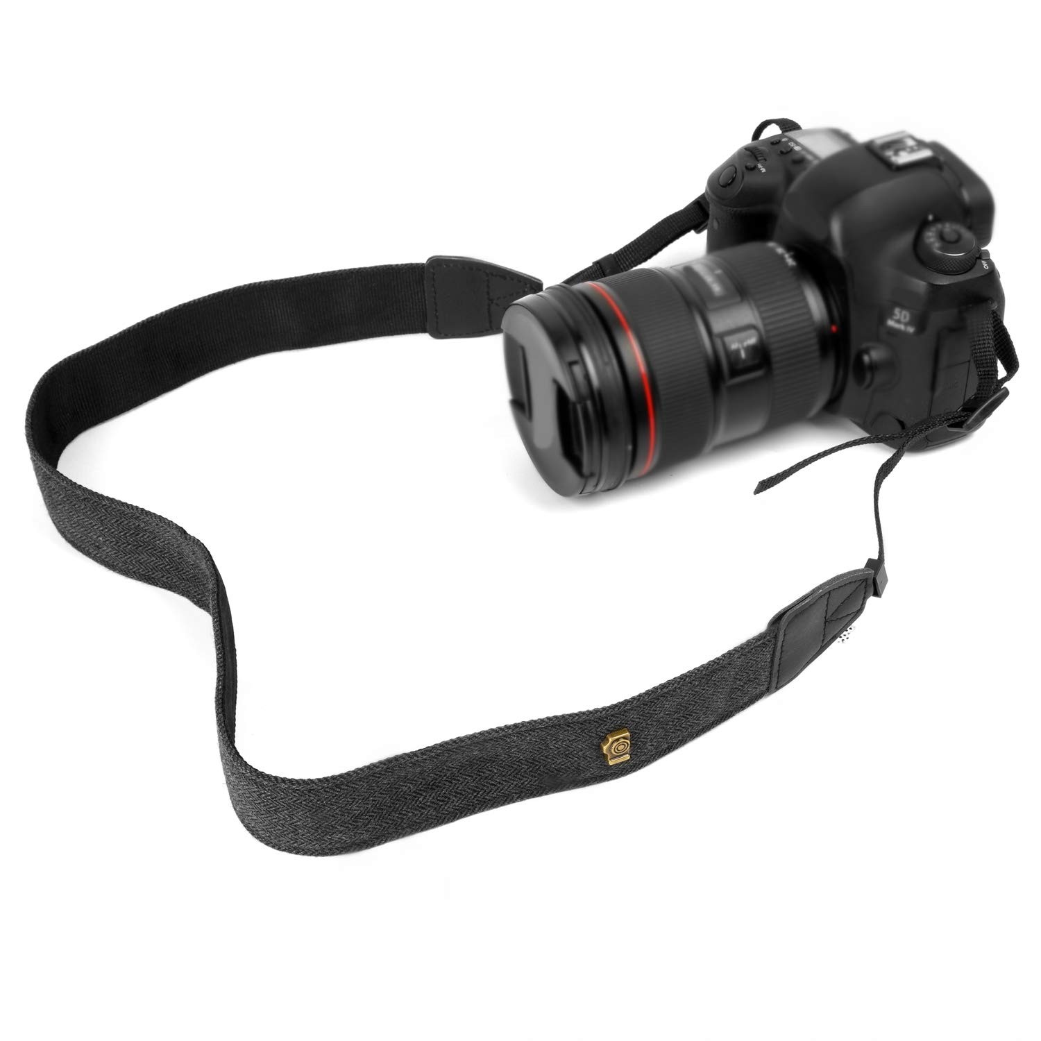 WANBY Camera Canvas Neck Shoulder Strap with Quick Black, Black