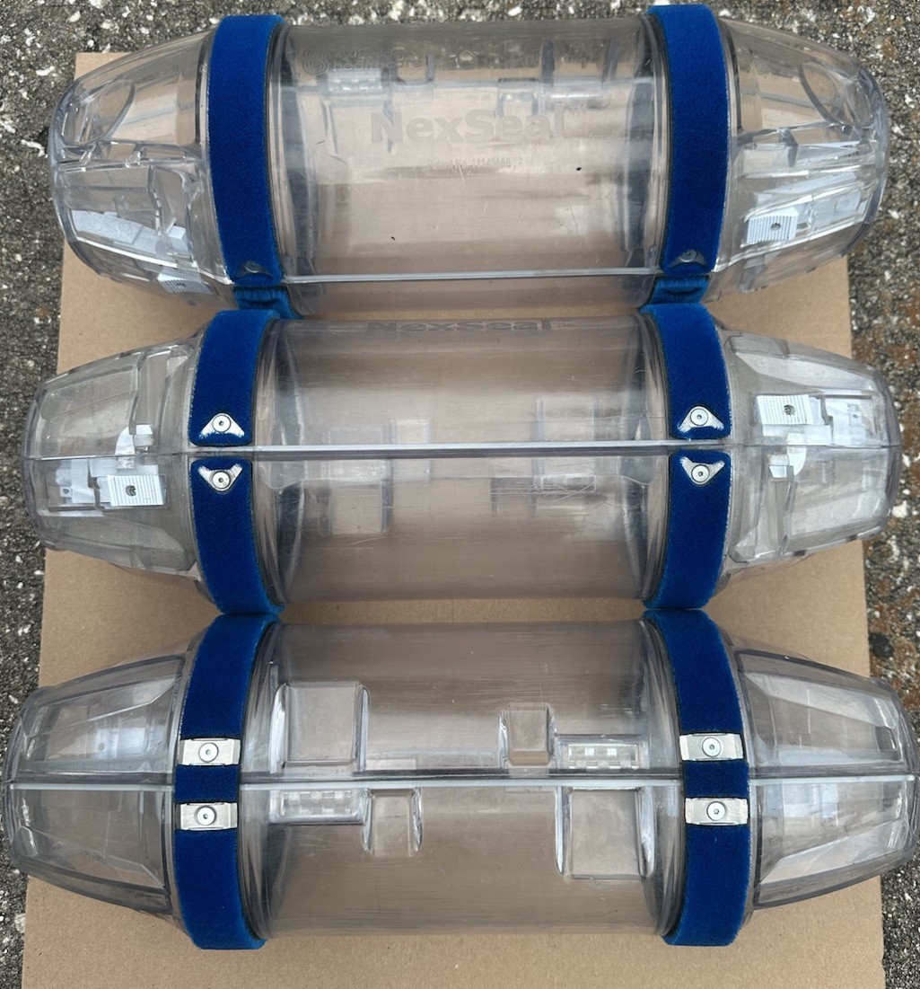 NEXSEAL Swisslog Healthcare 6" Pneumatic Carrier - Lot Of 3
