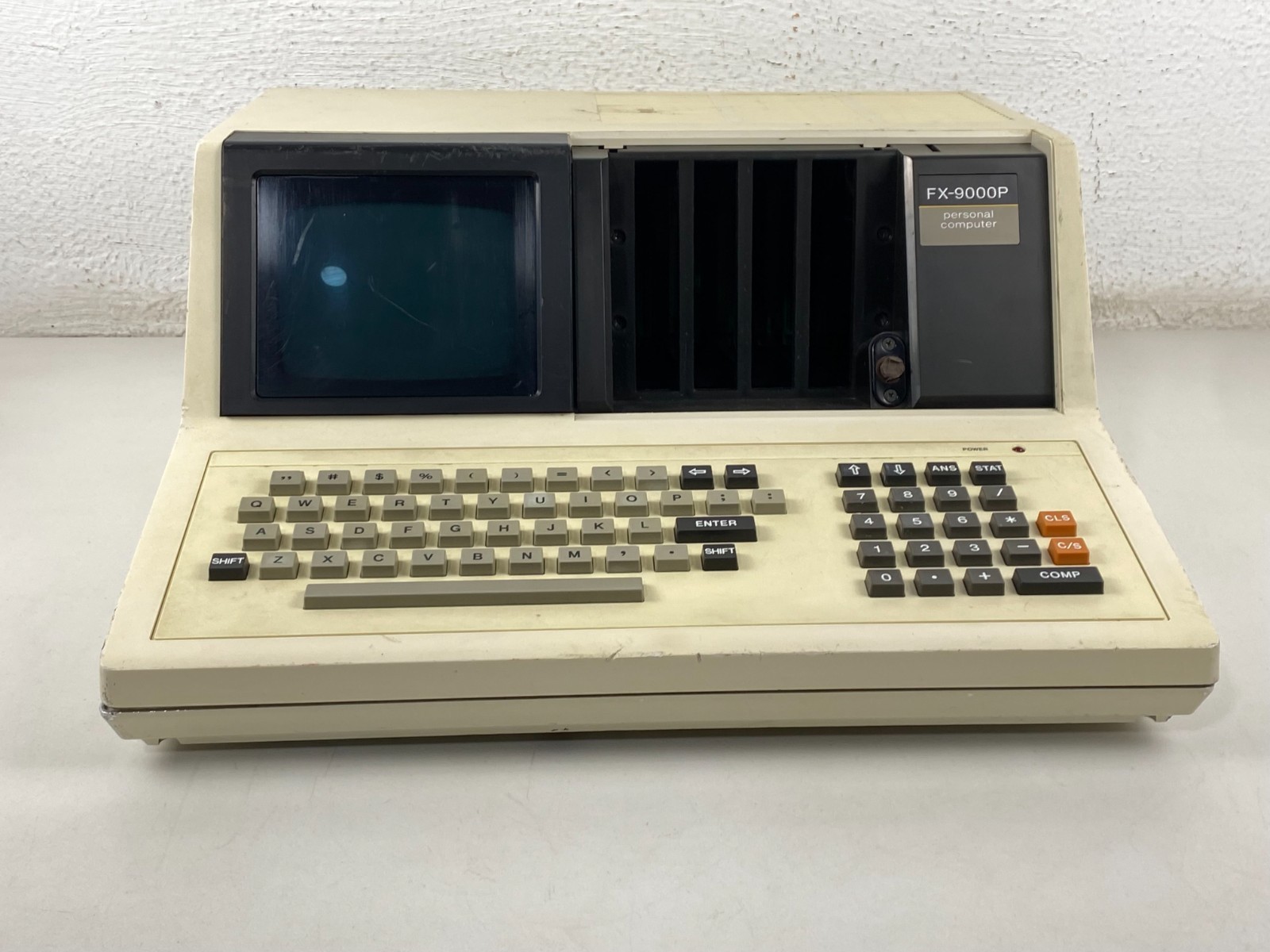 Vintage Casio FX-9000P Professional Computer Z80 W/Casio OP-1 interface Box Rare