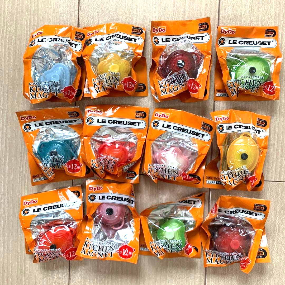 Le Creuset Kitchen Magnet Miniature Collection 2014 Complete Set of 12
