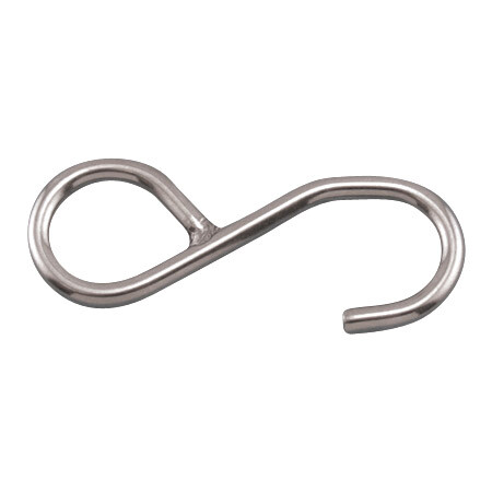 316 STAINLESS STEEL WELDED "S" WEB HOOK 1" (S0212-0025)