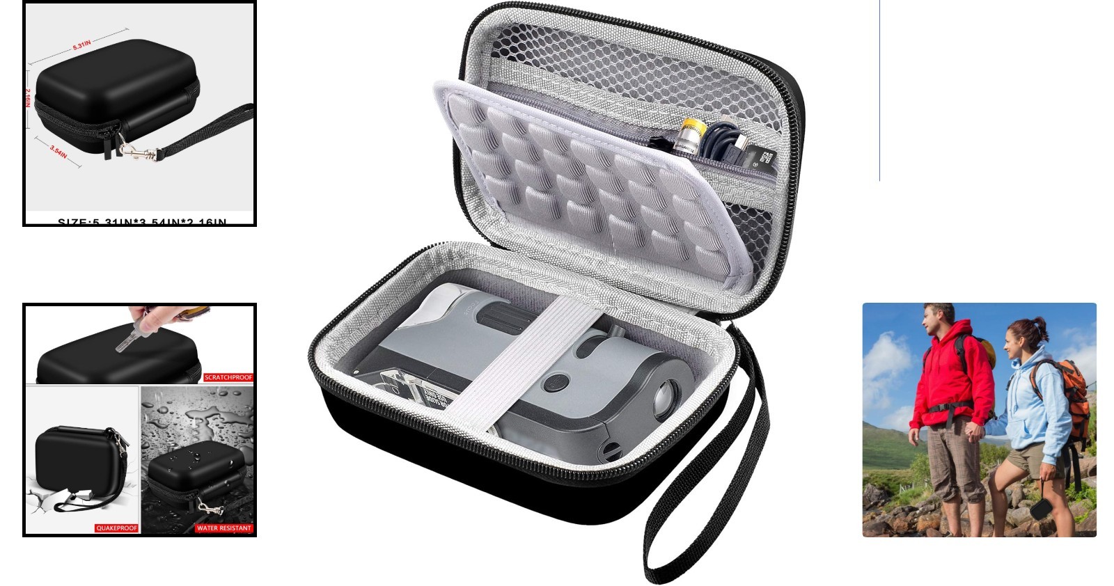 Compact Hard Shell Microscope Case - Essential for Carson MicroFlip & MicroBrite
