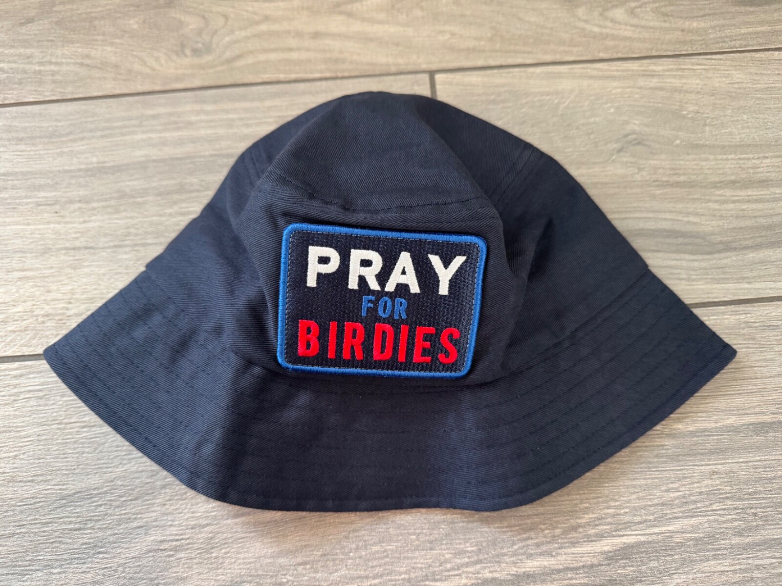 G/FORE PRAY FOR BIRDIES GOLF BUCKET HAT, TWILIGHT BLUE, NWT, S/M
