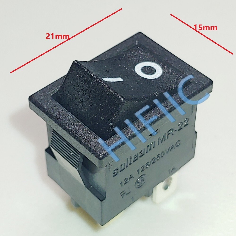 1PCS SOLTEAM MR-22 Rocker Switch 4 Pins 2 Positions 12A 125/250VAC T85