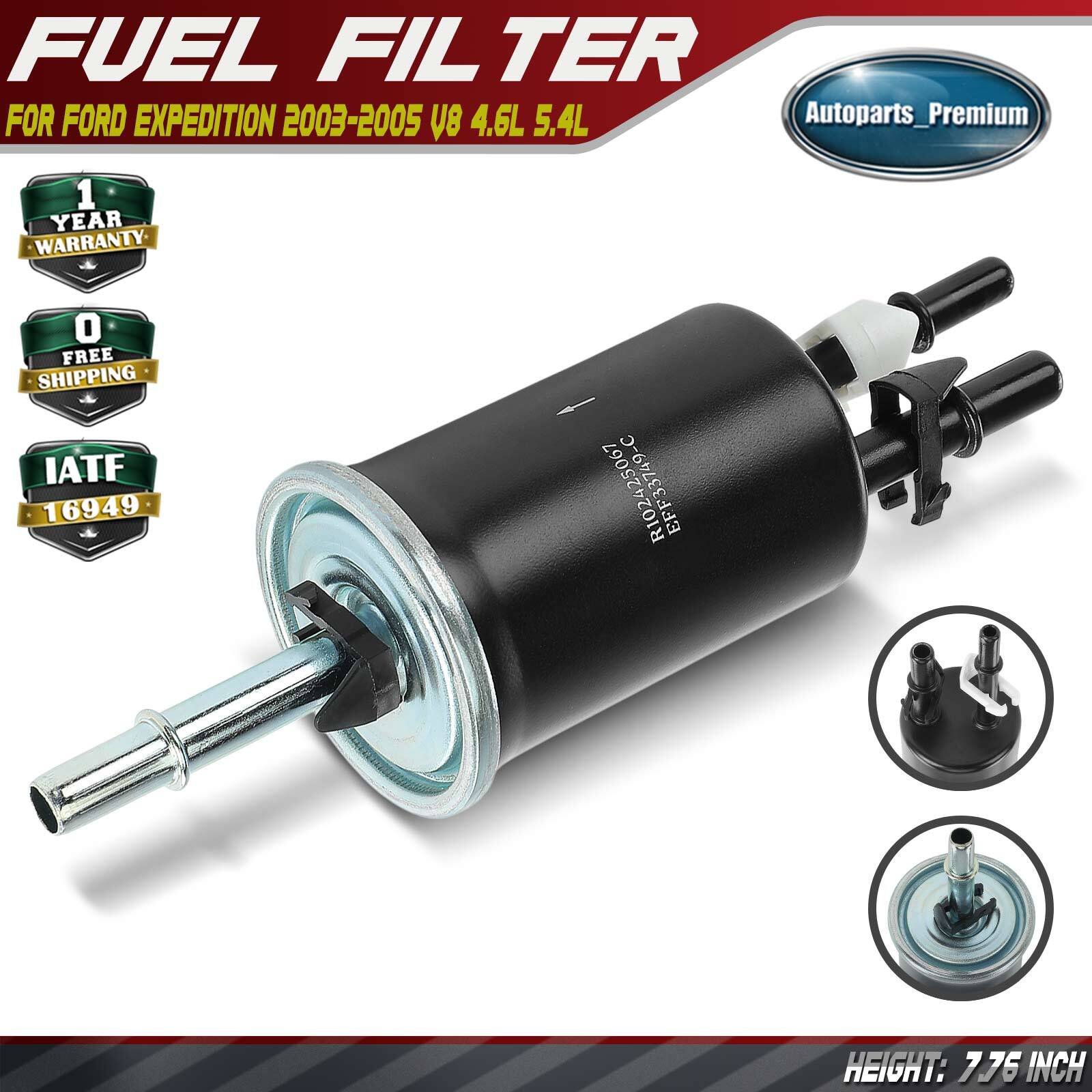 Fuel Filter with Three Lines for Ford Expedition 2003 2004 2005 V8 4.6L 5.4L GAS