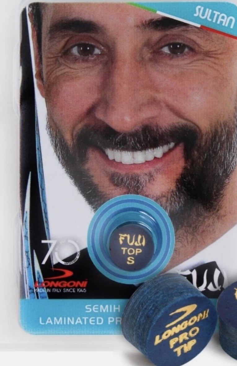 LONGONI CUE TIP FUJI SULTAN SOFT TO PLAY 3 CUSHION BILLIARDS