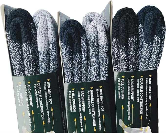 6 pairs Men's Merino Wool Socks Insulated Cold Weather Winter Thermal Socks