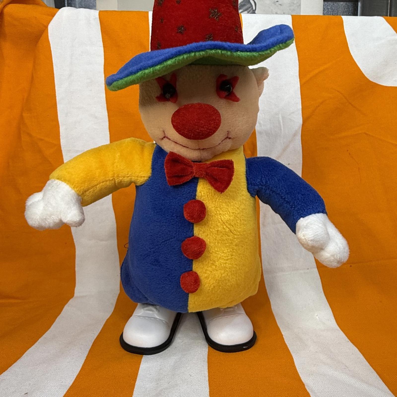 Ultra Rare Plush 12" Clown Vintage German Battery Operated 90's Y2K Free Ship