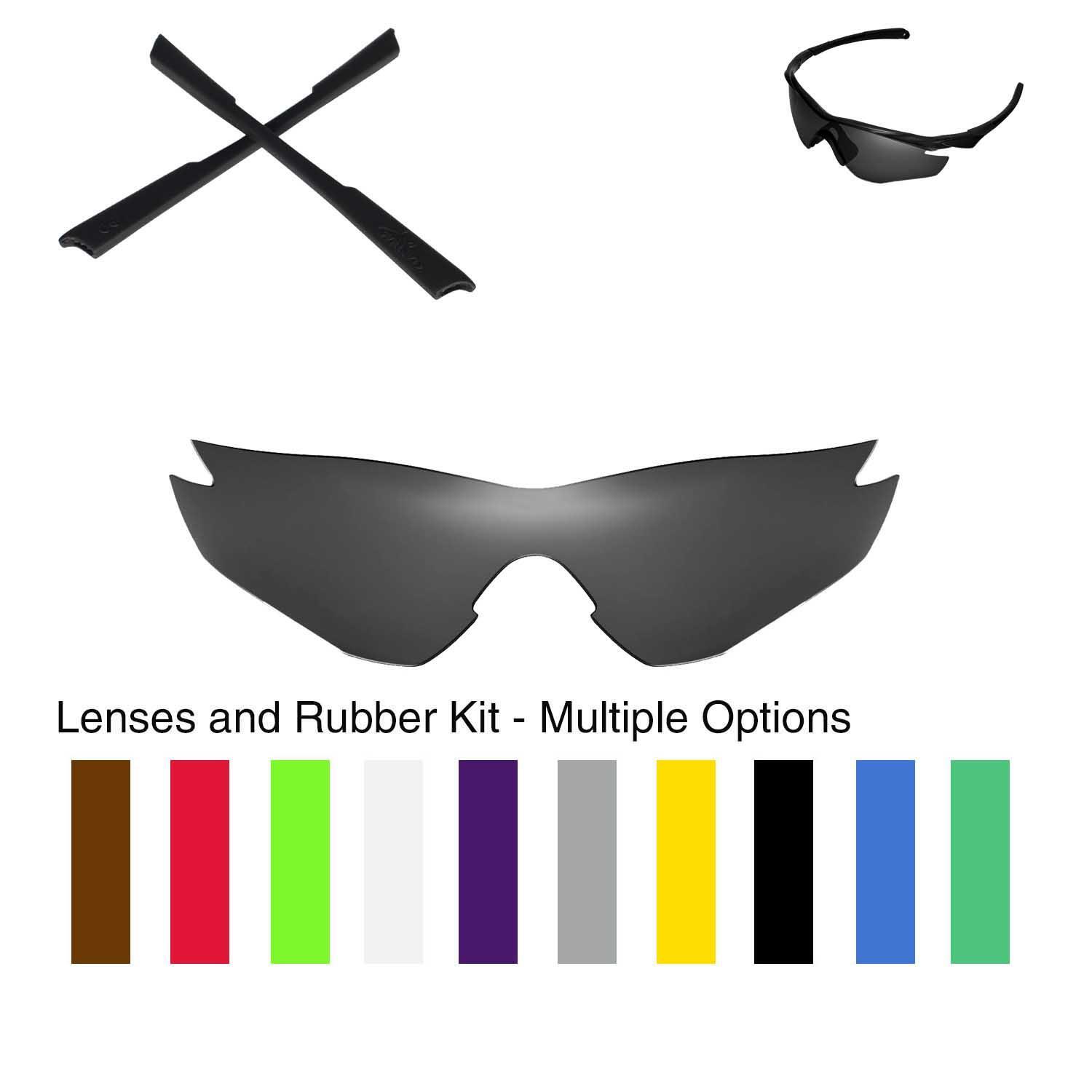 Walleva Replacement Lenses with Earsocks for Oakley M2  - Multiple Options
