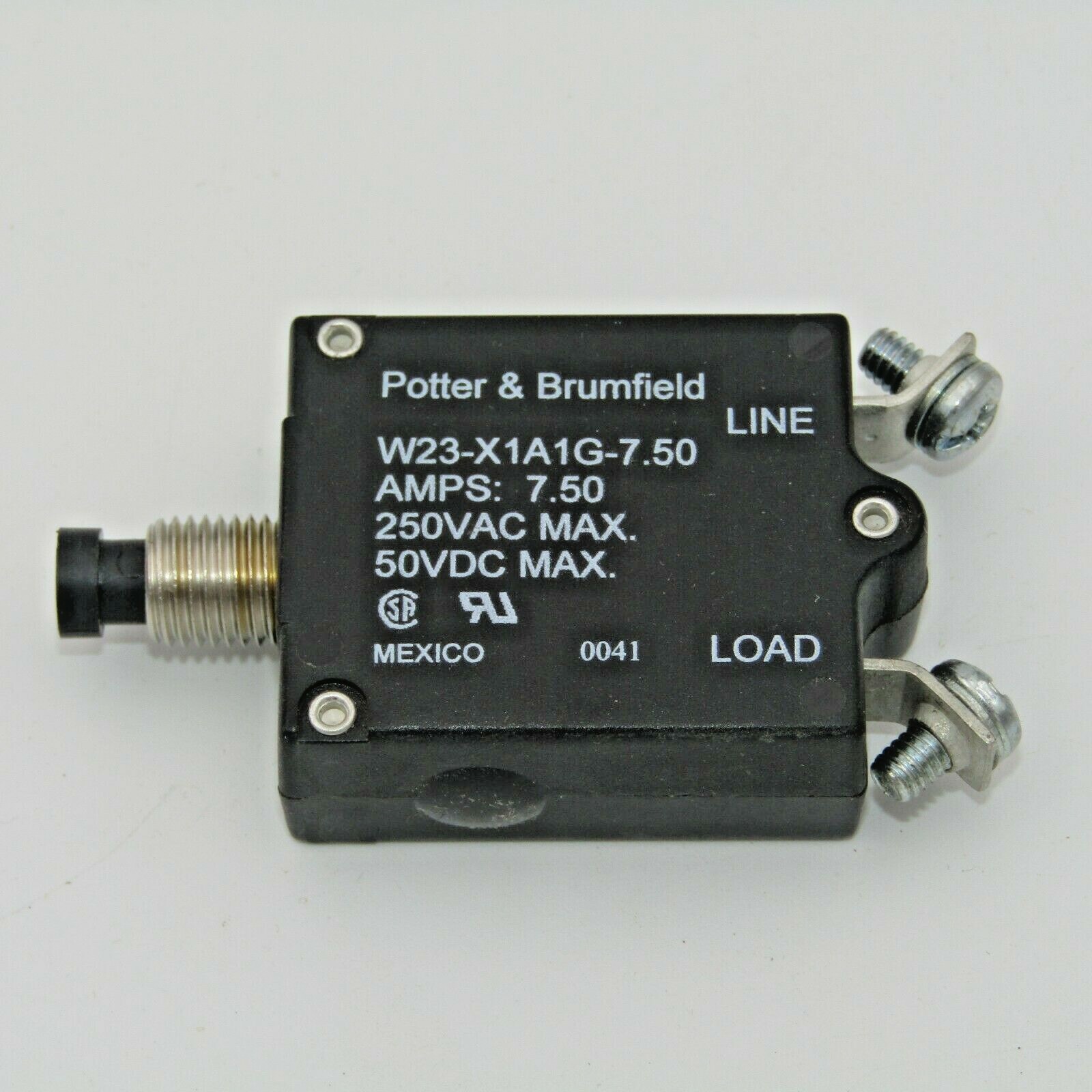 Potter & Brumfield Aviation Circuit Breaker (W23 series) 7.50 A 50VDC