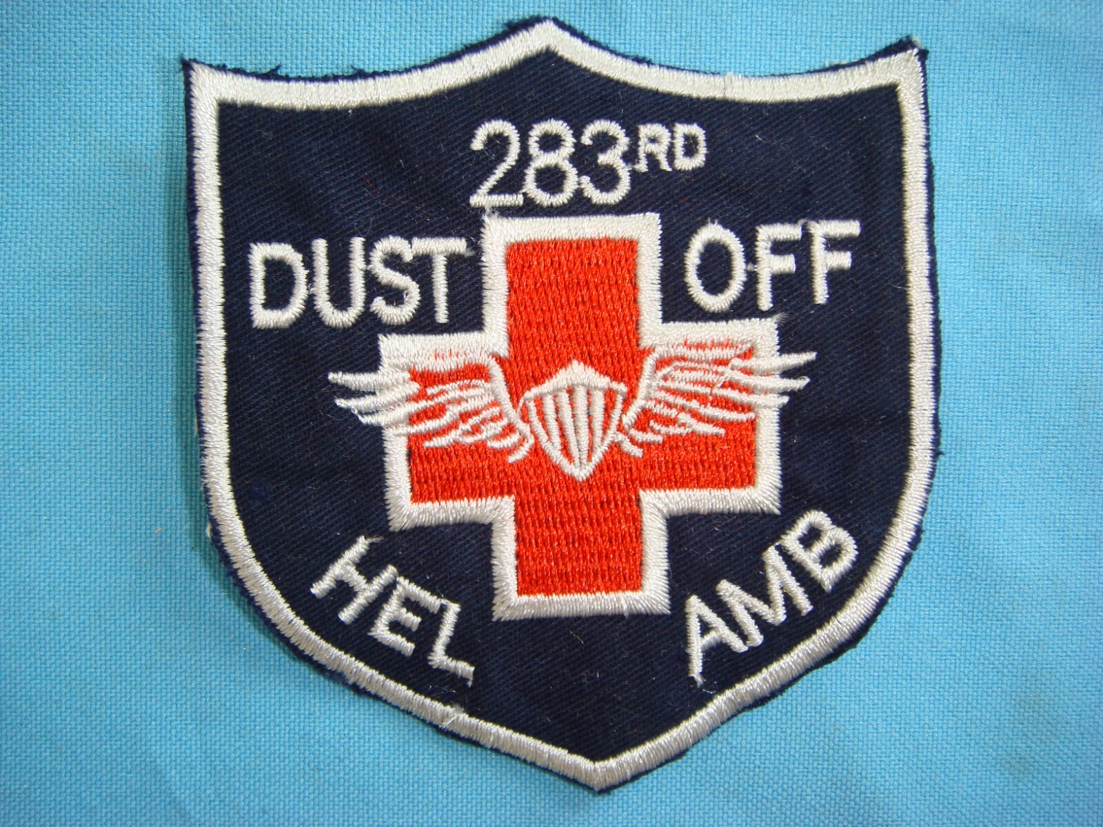 VIETNAM WAR PATCH, US 283rd HELICOPTER AMBULANCE DUST OFF