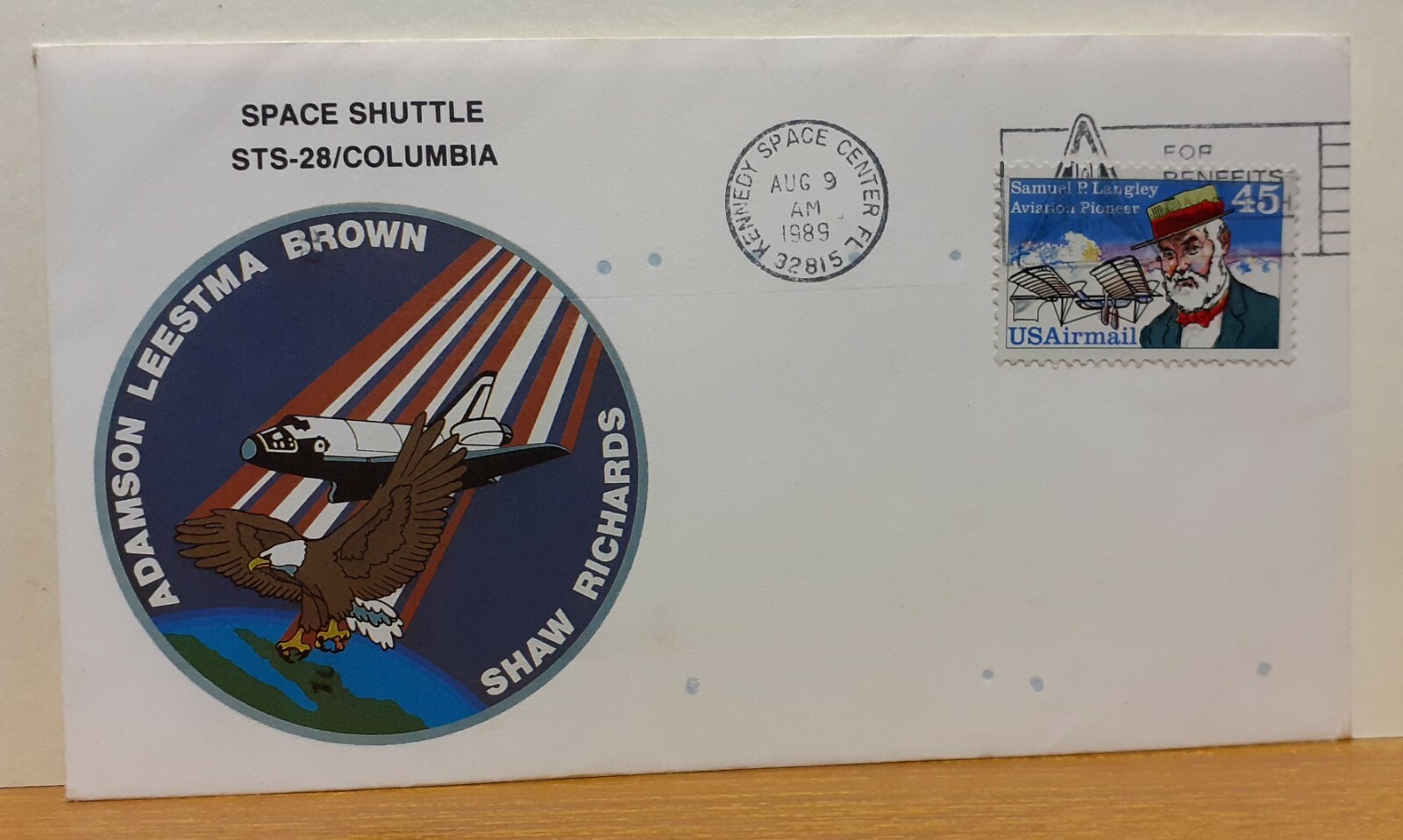 1989 Kennedy Space Centre USA Cover - Space Shuttle STS-28 / Columbia