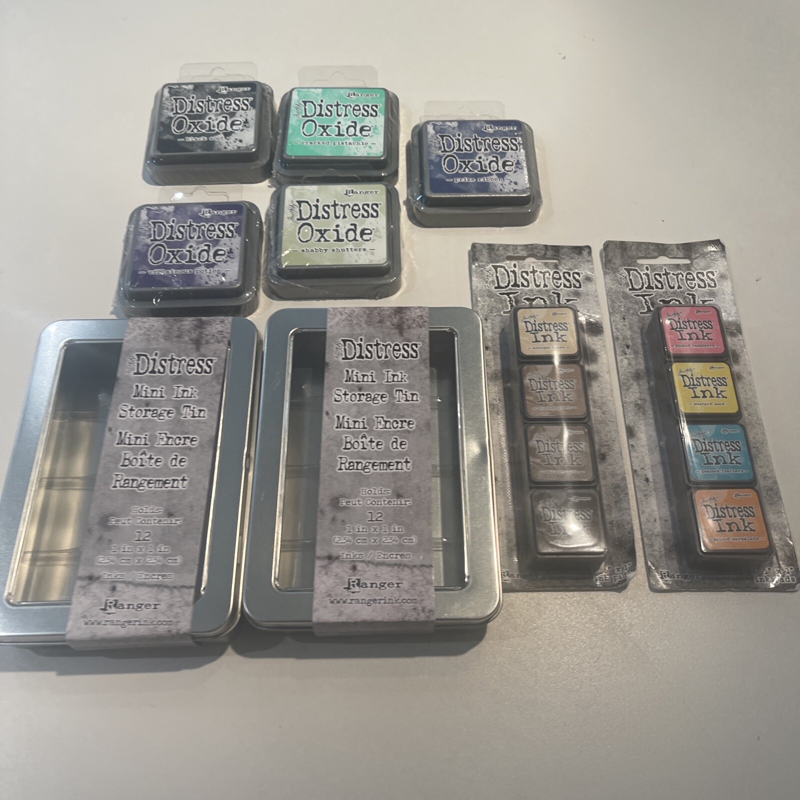Distress Ink Pack # 1,3 Distress Oxide 5 Color Pack Distress Mini Ink Tin Set