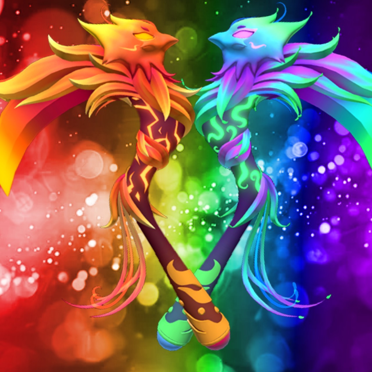 Chromatic Phoenix Set And Fiery Phoenix Set Flee The Facility FTF Bundle