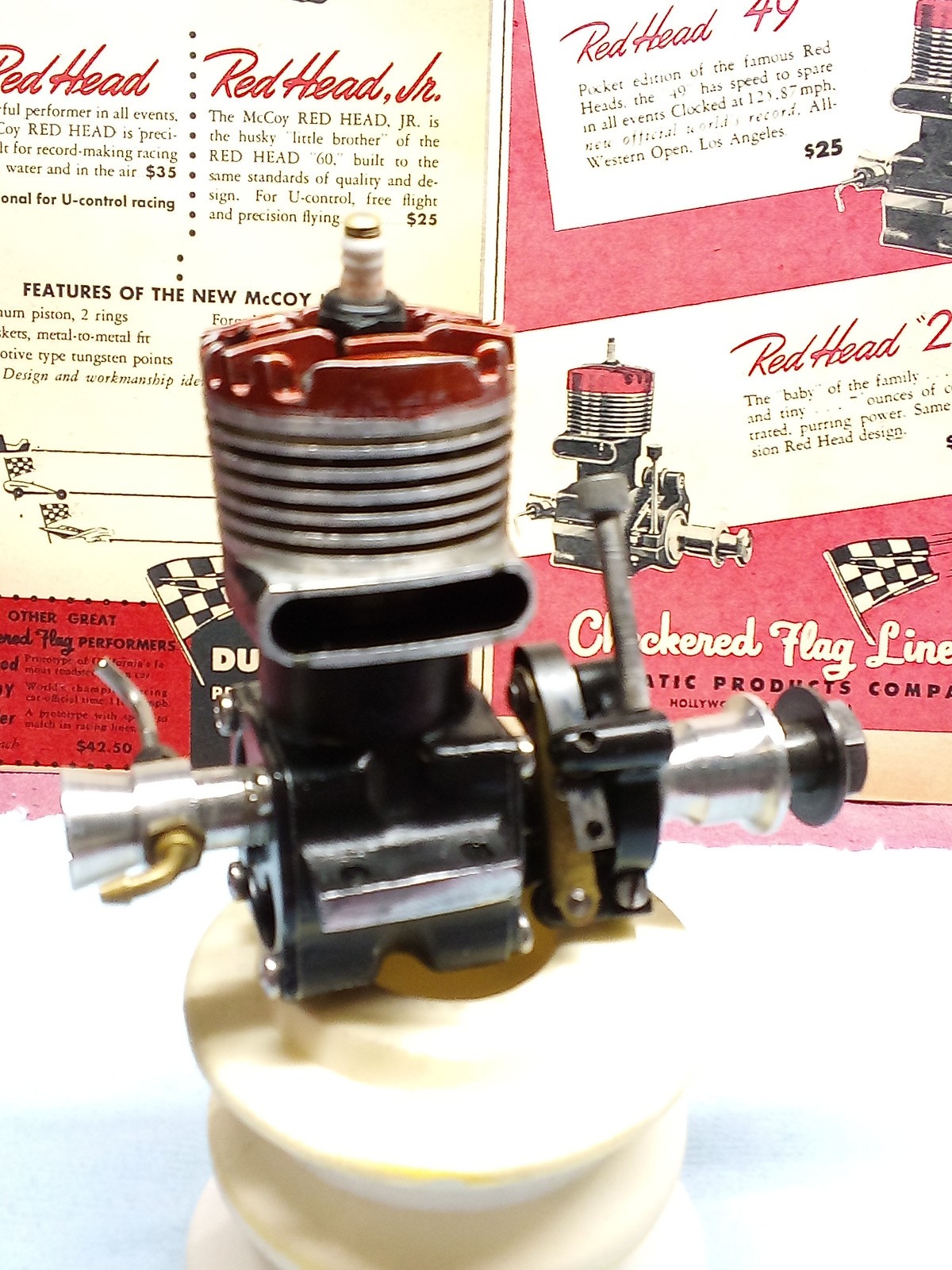 Vintage McCoy Red Head 29 Racing Ignition Engine 1947 - #231