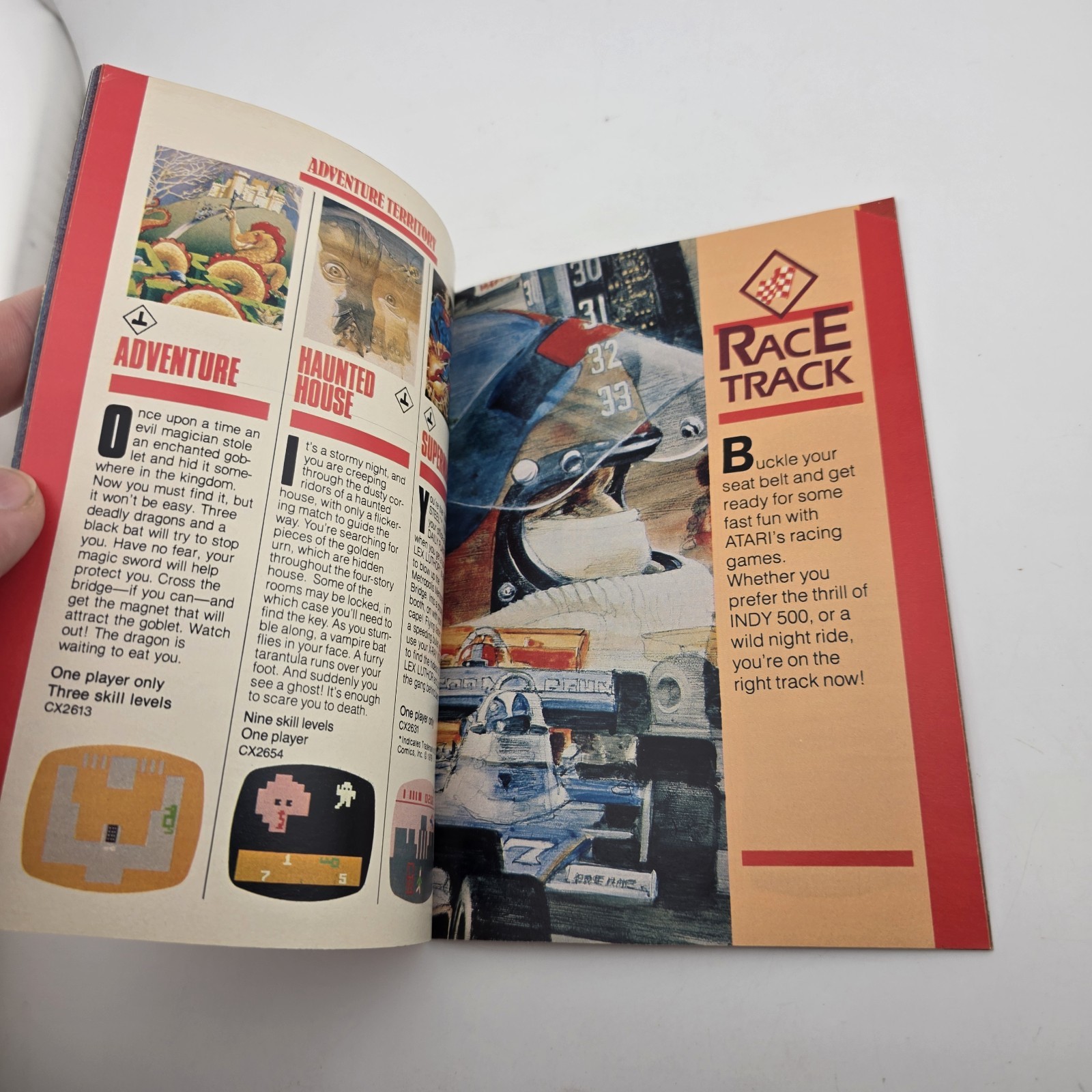 Original Vintage 1981 ATARI 2600 45 Video GAME PROGRAM CARTRIDGE CATALOG