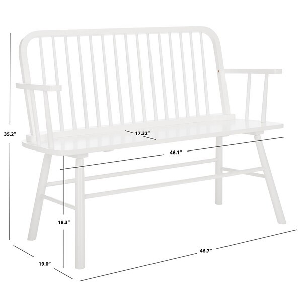 Safavieh LUCILIA SPINDLE BENCH, Reduced Price 2172781668 BCH8501B