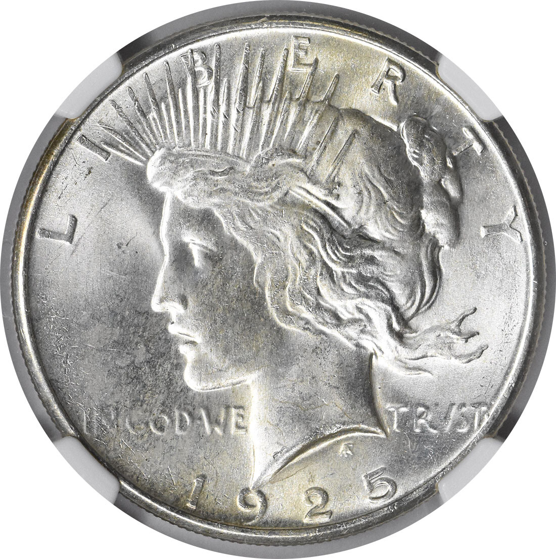 1925 Peace Silver Dollar MS66+ NGC