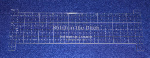 9" Stitch in the Ditch Ruler.  Acrylic 1/8" thick. Quilting/Sewing