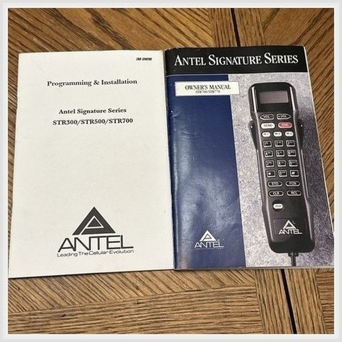 Antel Signature STR300/500/700 Programming & Installation Owners Manuals 1989