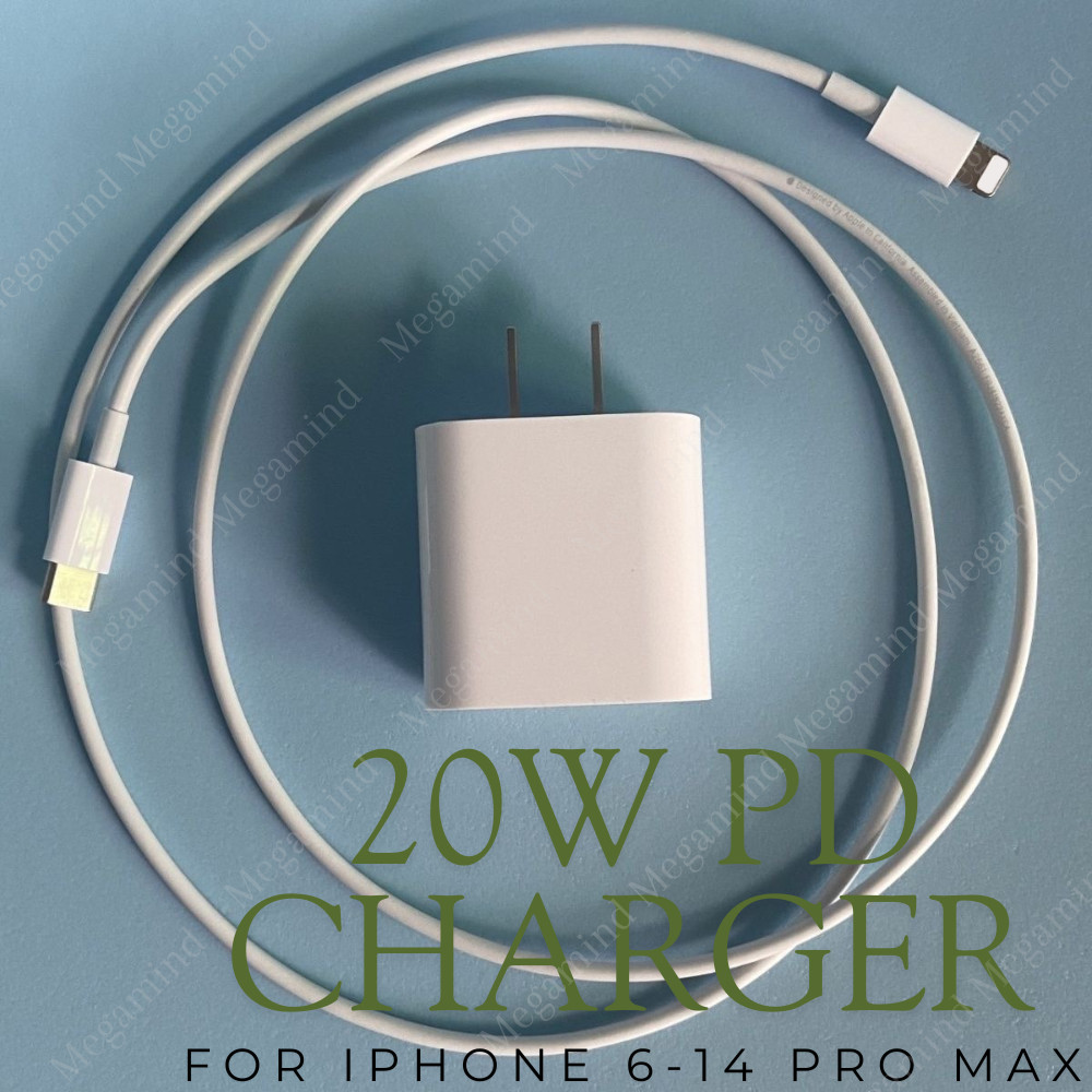 For Apple iPhone 14 13 12 11 Pro Max XR XS iPad Charger Cable 20W Power Adapter