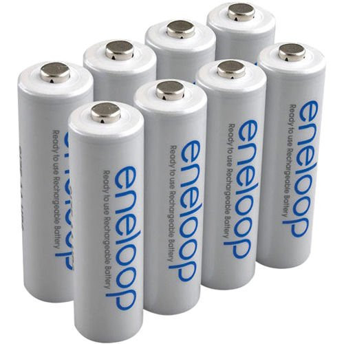 Eneloop 8 x AA NiMH PreCharged Rechargeable batteries