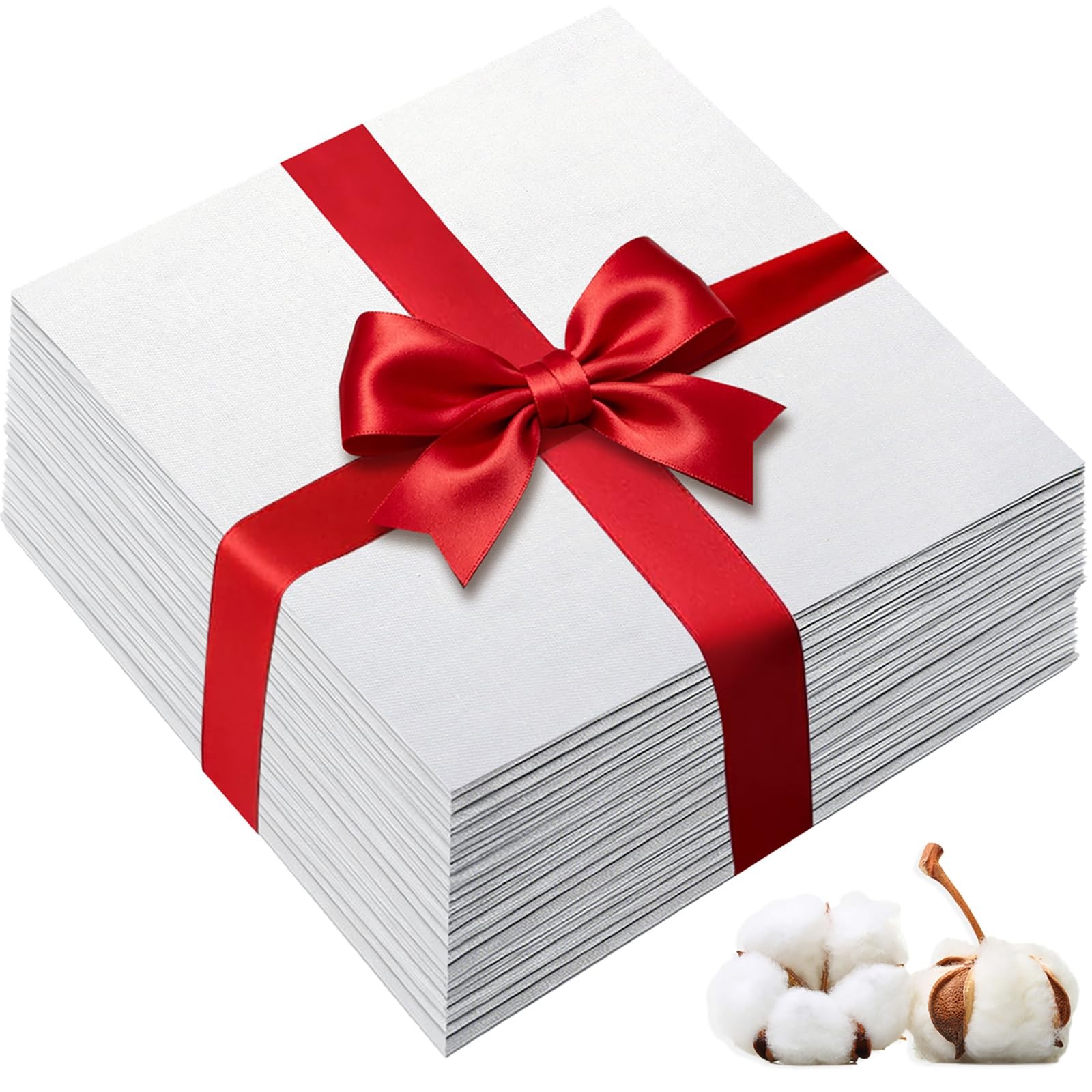 100PCS 10x10 Inch White Cotton Fabric Squares Precut for Quilting Patchwork DIY
