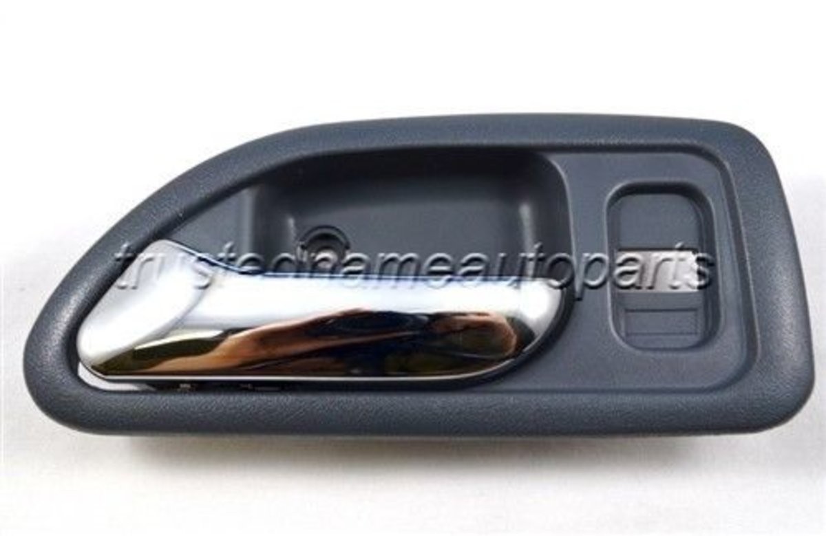 fits 1994 to 1997 Honda Accord Interior Door Handle Front Left Gray Light Sedan