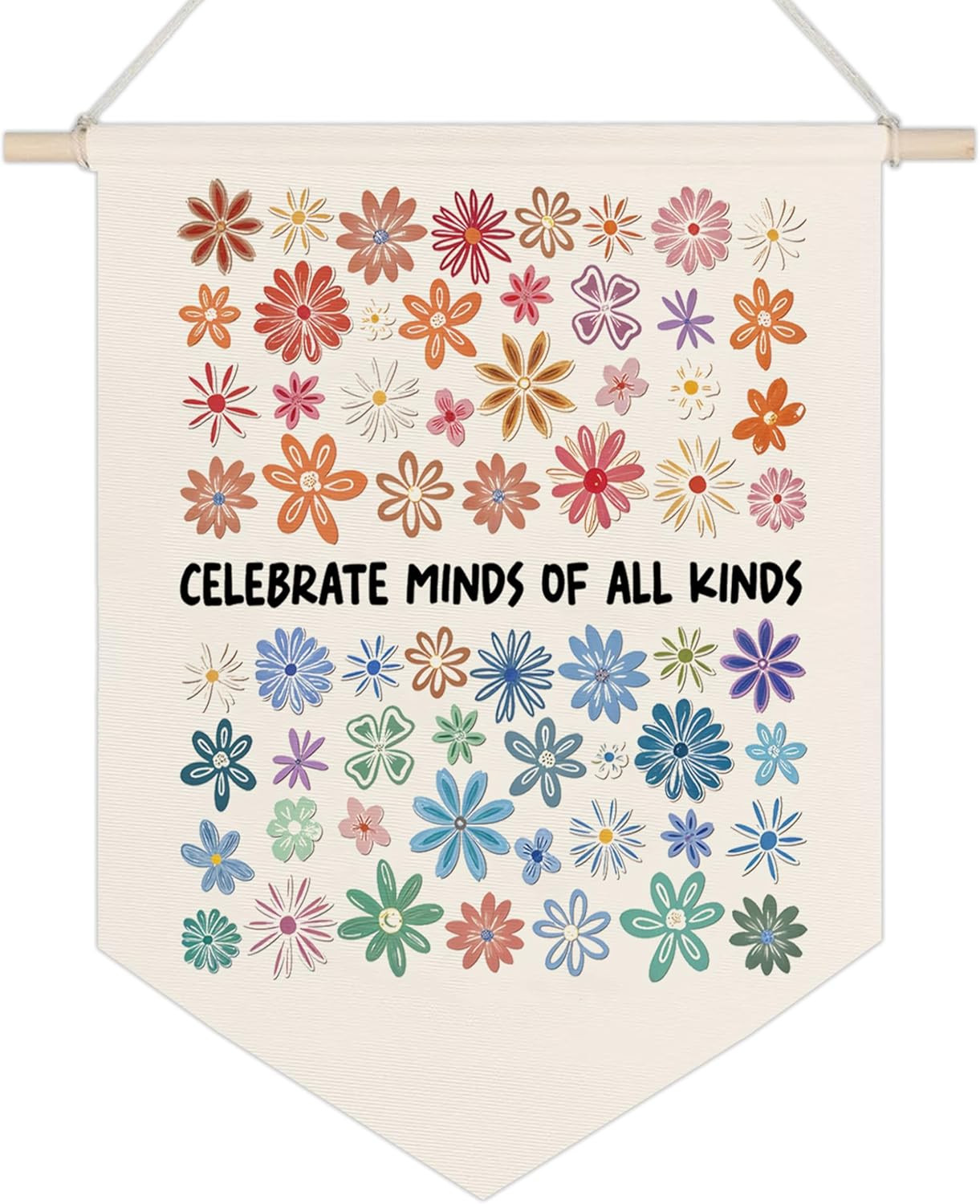 Autism Special Education Classroom Wall Banners, Mental Health Hanging Pennant B
