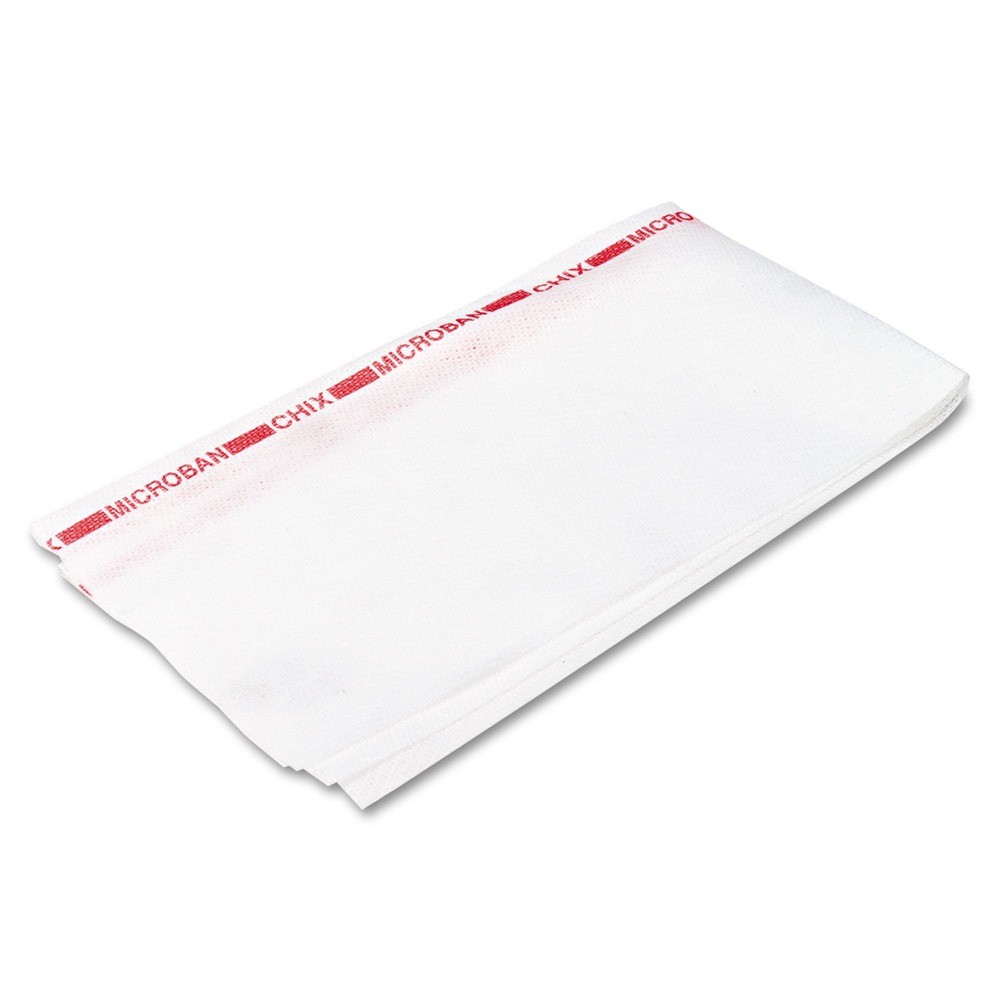 Chix 8250 13" x 24" Reusable Fabric Food Service Towels - White (150/CT) New